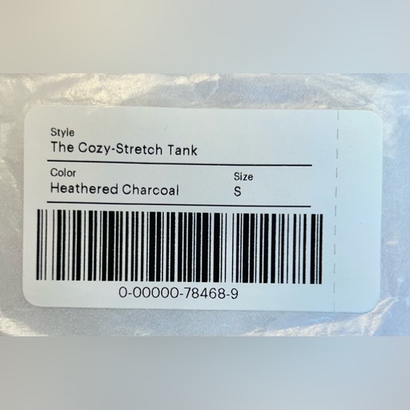 NWT Everlane The Cozy Stretch Tank in Heather Charcoal, Wool Blend, Super Soft S - Picture 13 of 15
